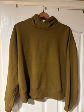 A New Day- Women’s Olive Green Hooded Sweatshirt